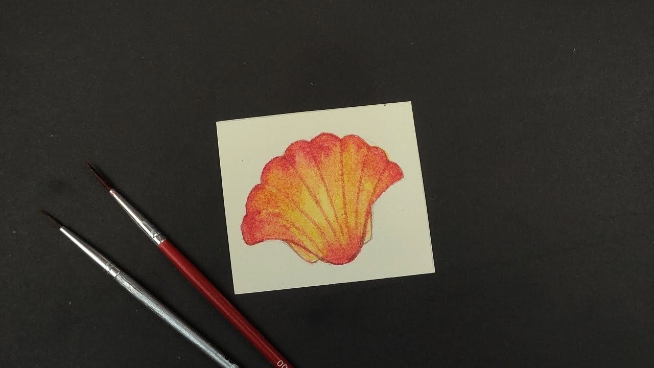 Draw Scallops With Watercolor | DIY With Bee
