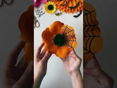 Paper Flower, Cricut Files, Halloween Crafts, DIY Halloween Decor, Spooky Decorations, Fall Decor