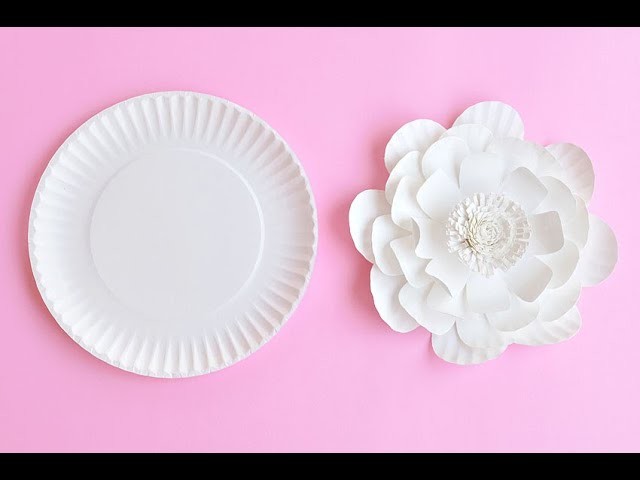 Paper Plate Flowers | DIY Paper Flower Wall Decor