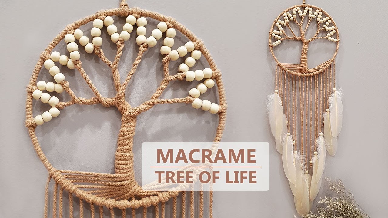 DIY Tutorial l How To Make a Macramé Tree of Life ? l Easy Step by Step