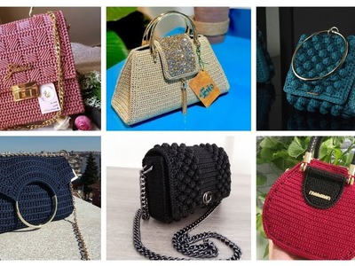 Latest Verity And Alluring Crochet pattern Of Hand Bag And Purses ideas