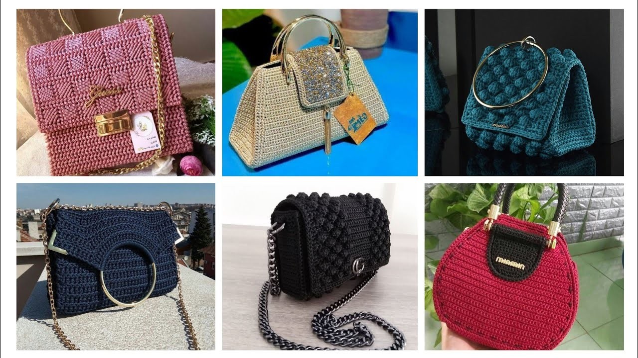 Latest Verity And Alluring Crochet pattern Of Hand Bag And Purses ideas