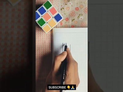 3D Art On Paper | 3D Word 'J' Drawing Easy Way #shorts