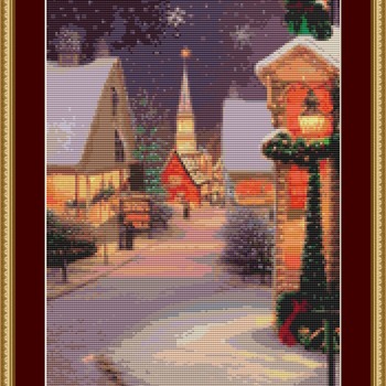 A Christmas Night Cross Stitch Pattern