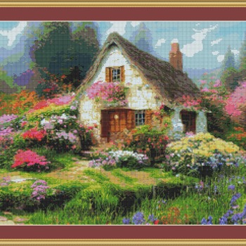 Sweet Cottage Cross Stitch Pattern