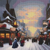 Winter Scene Cross Stitch Pattern