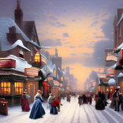 Winter Scene Cross Stitch Pattern