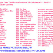 Eagle Over The Mountains  Cross Stitch Pattern***L@@K***Buyers Can Download Your Pattern As Soon As They Complete The Purchase