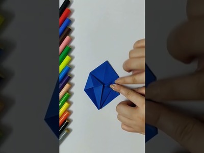 DIY How to make easy 3D Paper Basket Origami ???? arts&crafts idea | Tutorials for beginners #shorts ????