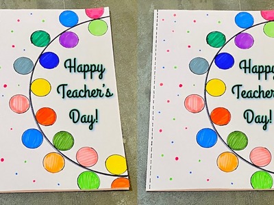 White paper Teachers Day Card without scissors & glue????| Easy Greeting card |#shorts #ytshorts #diy