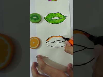 Very Satisfying Creation Art √√ How is it ? #shorts #ytshorts #satisfying #lips