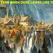 DMC DIY The Rivendell Waterfalls Cross Stitch Pattern***L@@K***Buyers Can Download Your Pattern As Soon As They Complete The Purchase
