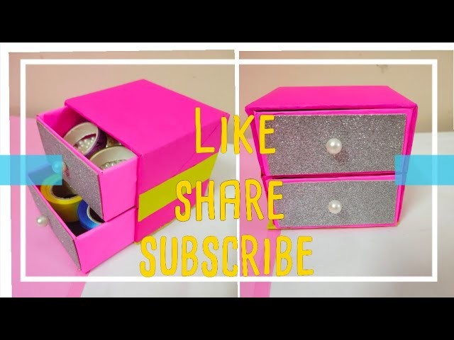 Mini Barbie Organizer With Headphone Box|| Best Out Of Waste|| Barbie Drawers #diy #crafts #wow #luv