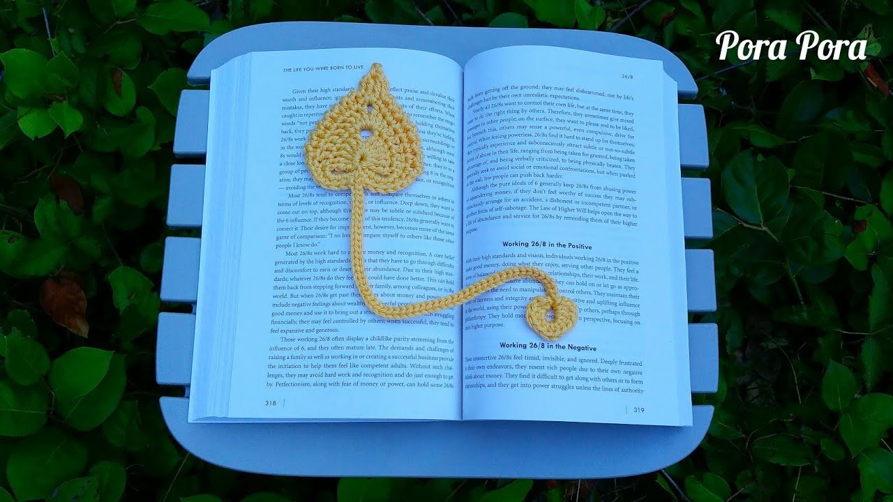 Crochet Leaf Bookmark I Easy Crochet Bookmark Tutorial For Beginners