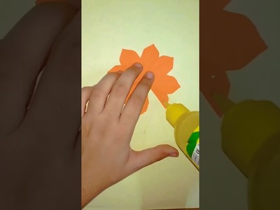 Flower making with paper | Paper flowers | Paper crafts | Flower making #shorts