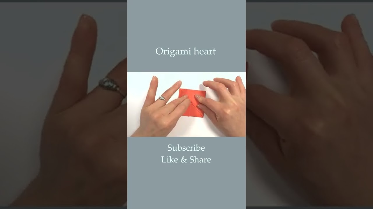 Origami heart | Paper heart tutorial | Paper crafts #shorts