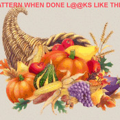 DMC DIY Thanksgiving Horn Of PLenty Cross Stitch Pattern***LOOK***Buyers Can Download Your Pattern As Soon As They Complete The Purchase