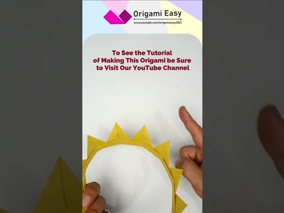 How to make Origami Easy Crown - origami taç