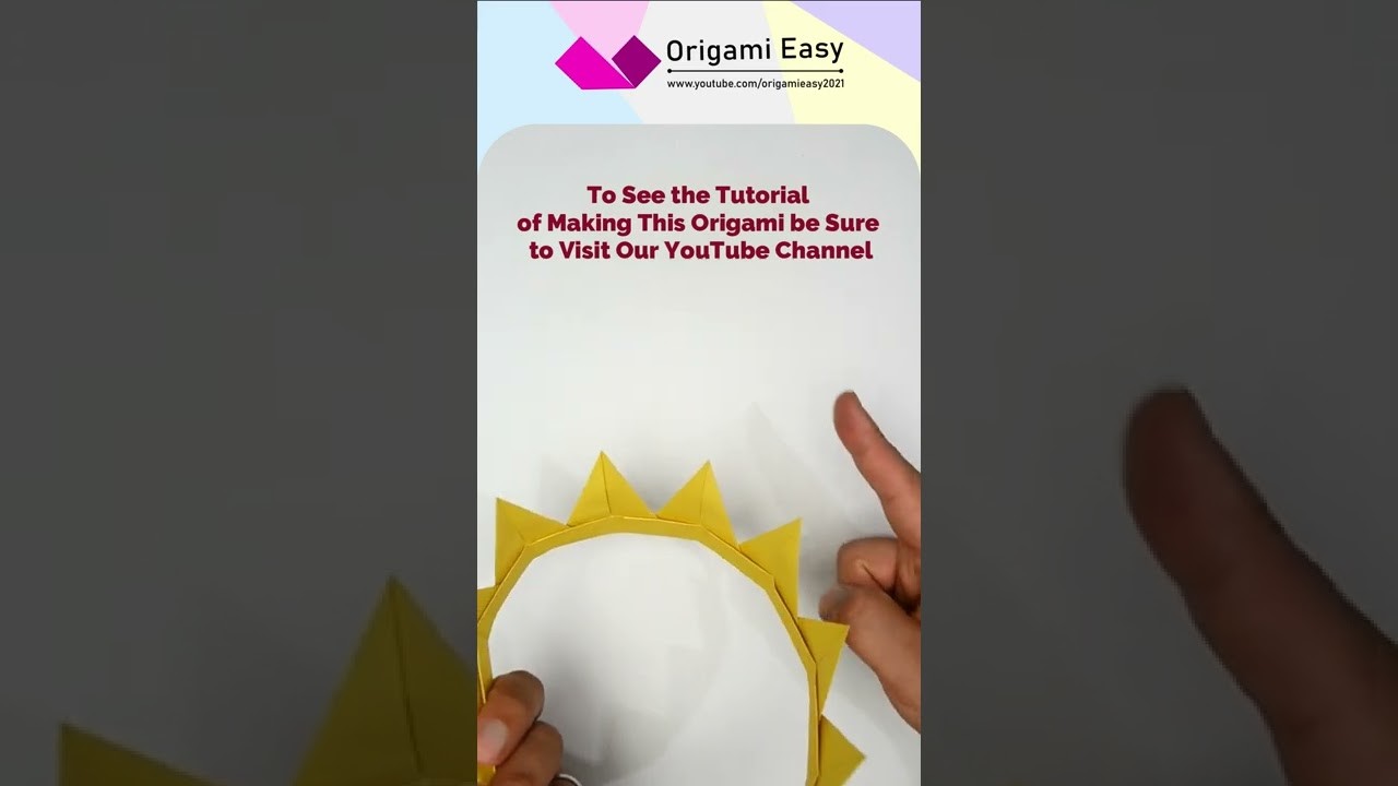 How to make Origami Easy Crown - origami taç