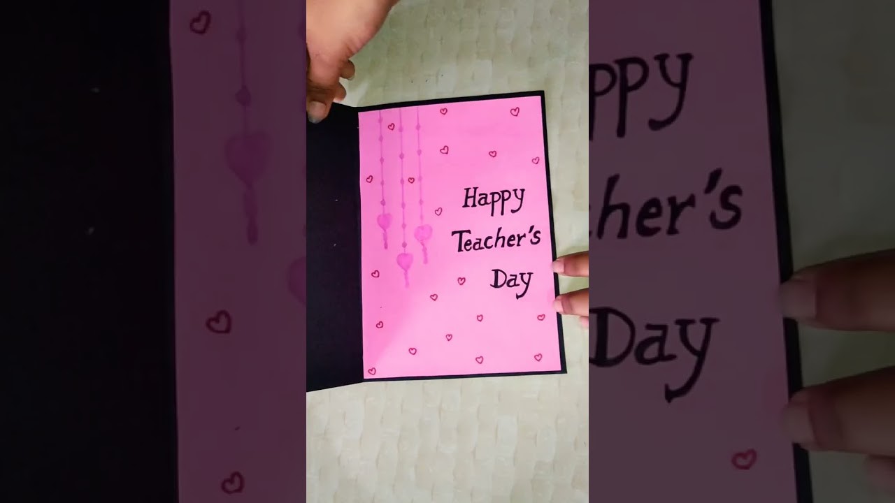 DIY teacher's day card idea #teachercard #teachersday#papercraft  #viralshort #short