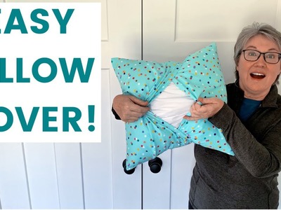 Easy Pillow Cover | One Piece Of Fabric!