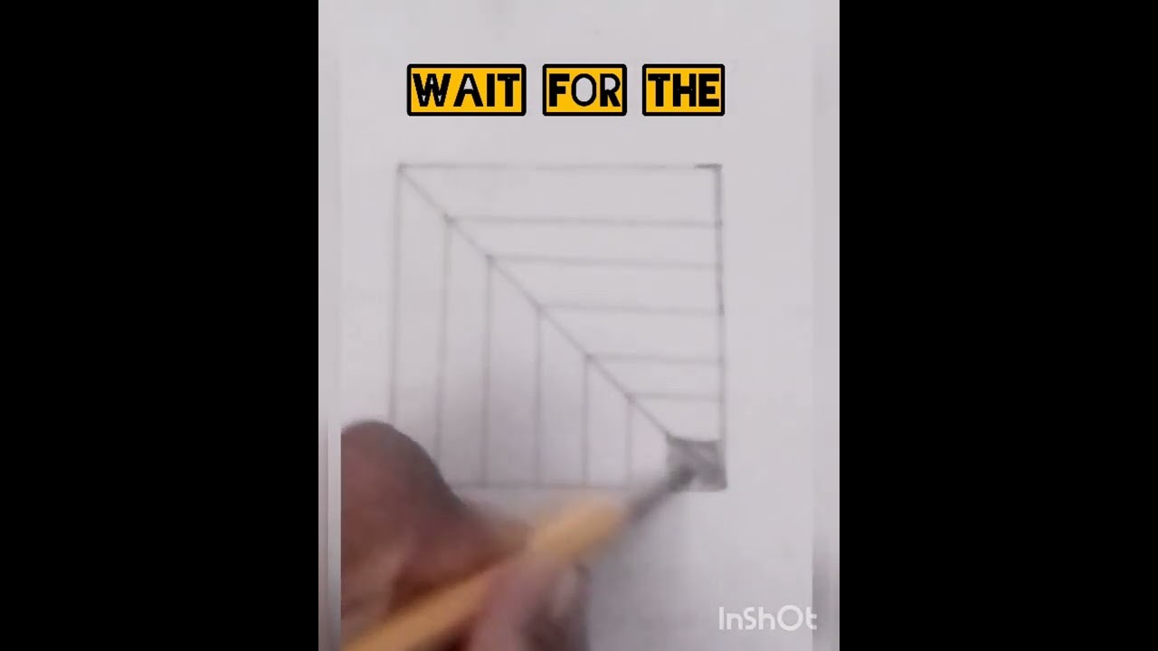 How to draw 3D art on paper???????? | #shorts #3d #viral
