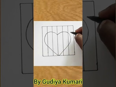 #shorts how to draw 3D heart drawing #3d