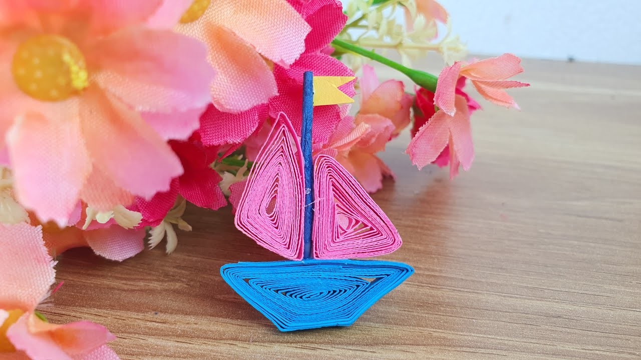 Beautiful Sailboat Paper Twist