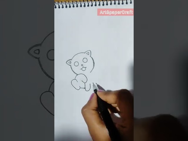 How To Draw A Cat ???? #shorts #art #viral #Art&paperCraft #drawing #youtubeshorts