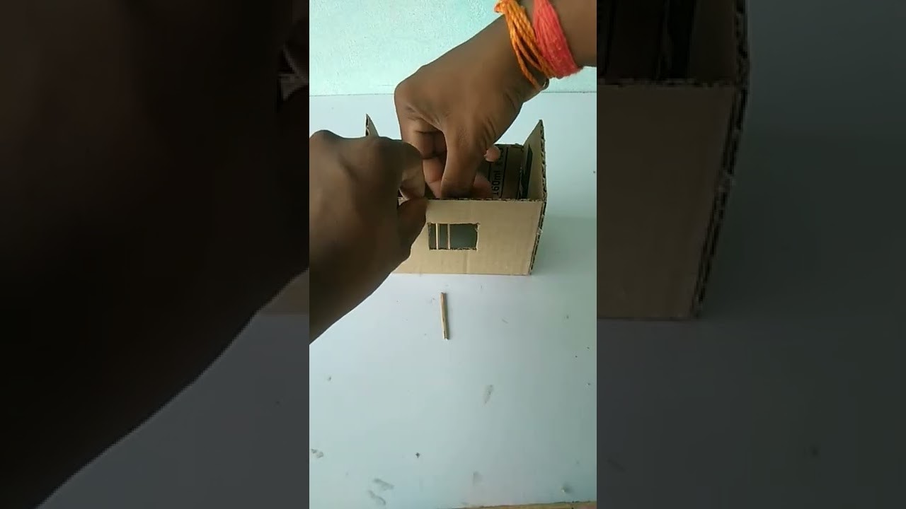 How to make cardboard house at home. simple house
