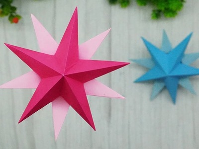 How to Make Simple and Easy Paper Star⭐DIY Paper Craft Ideas????Christmas Crafts