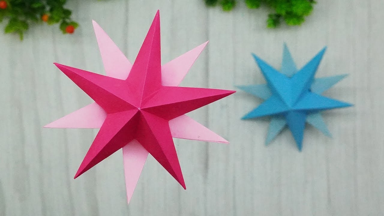 How to Make Simple and Easy Paper Star⭐DIY Paper Craft Ideas????Christmas Crafts