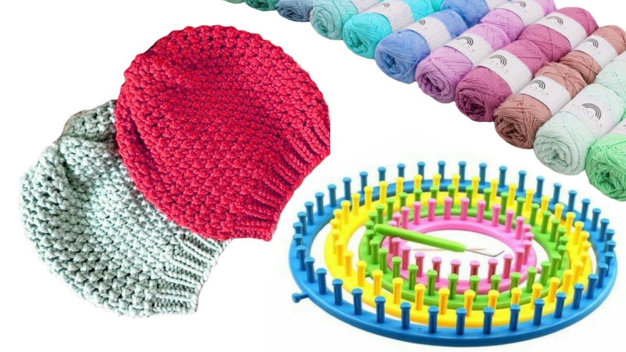 Loom knit hat