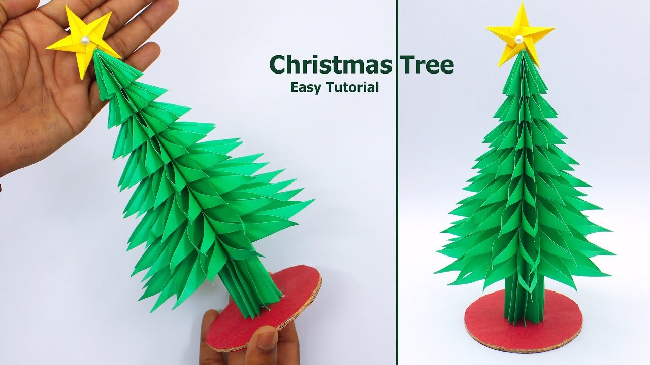 How To Make Christmas Tree | DIY Christmas Decoration Ideas | Easy Paper Xmas Tree Making At Home