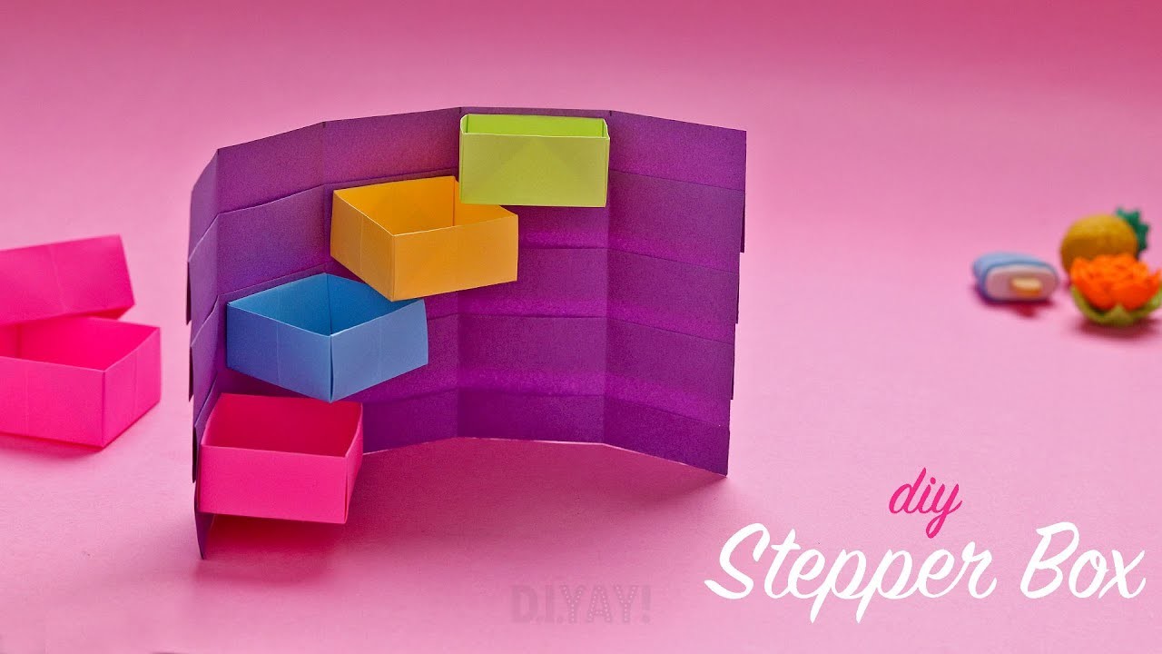 DIY Secret Stepper Box | Paper Craft | Secret Box