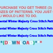 DMC DIY OrientaL Winter Majesty Cross Stitch Pattern***LOOK***Buyers Can Download Your Pattern As Soon As They Complete The Purchase