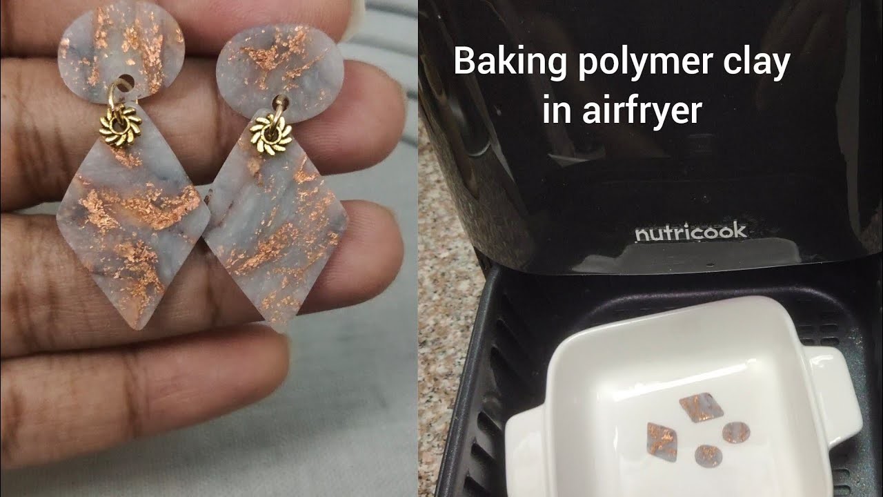 How to bake polymer clay in Airfryer. #airfryer