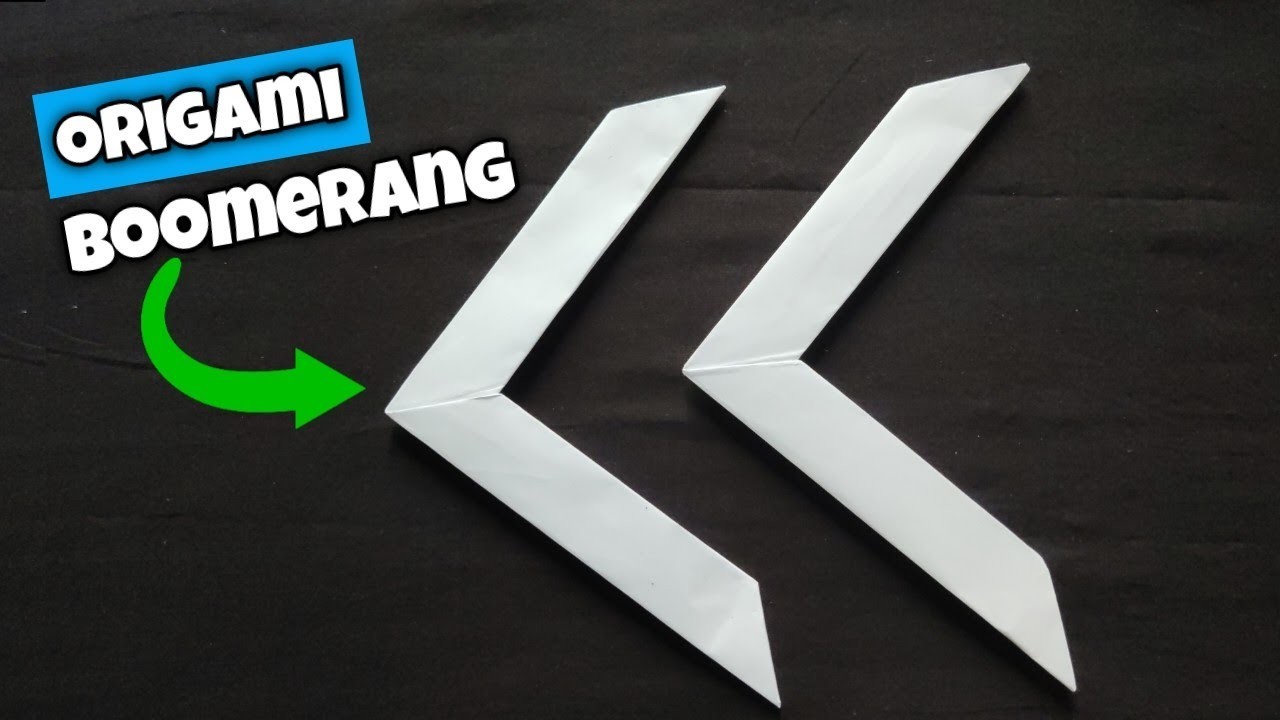 How To Make a Paper Boomerang - Easy Origami