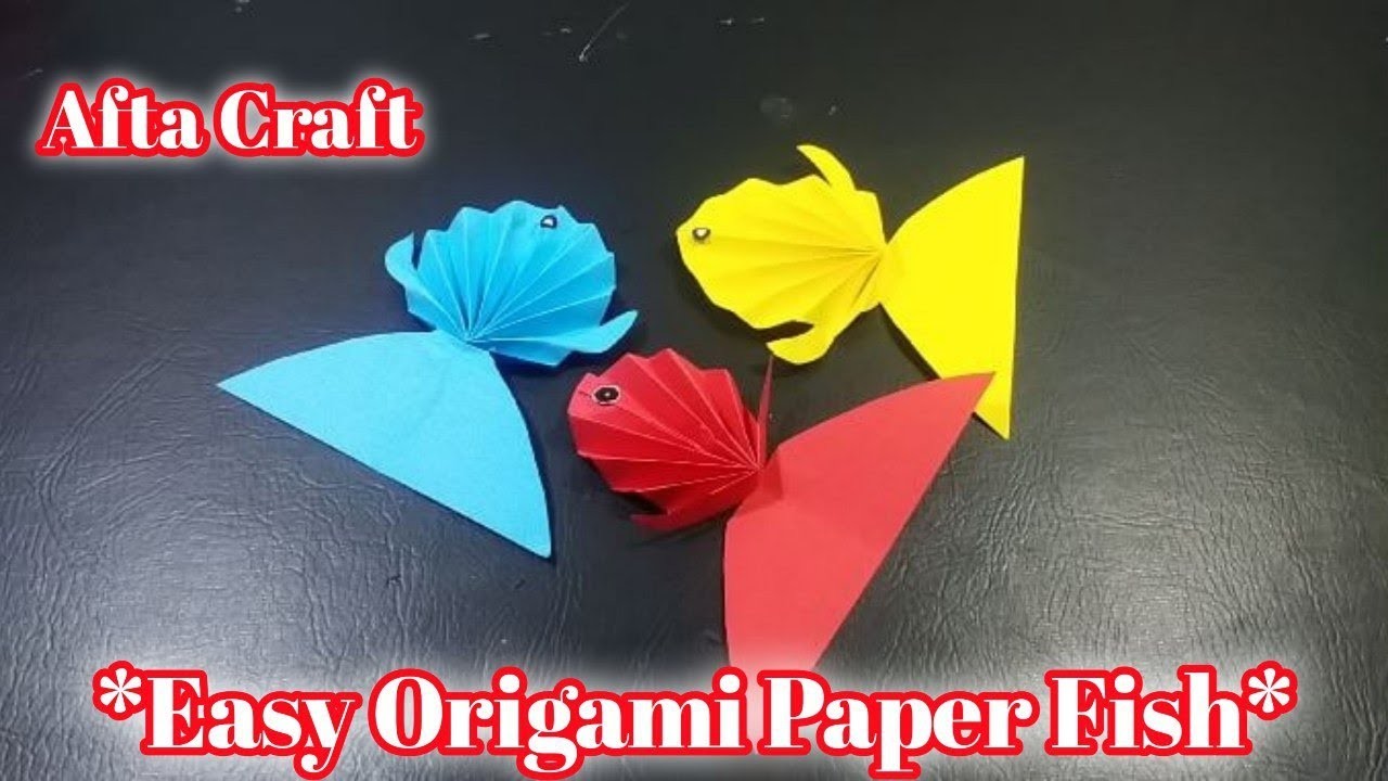 How To Make Paper Fish | Origami Fish | Fish Making With Paper | Paper Crafts | Afta Craft