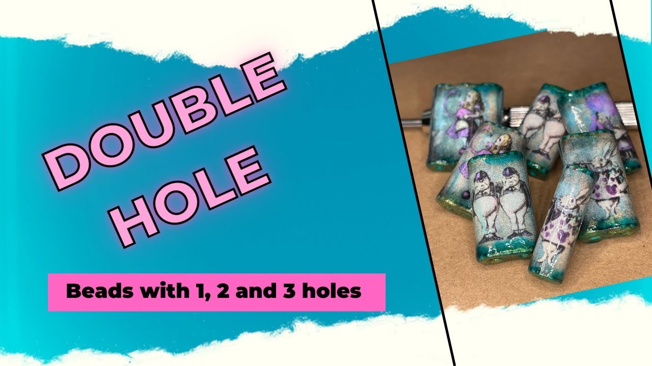 Multi Hole Paper Beads - How to make beads with 1, 2 and three 3