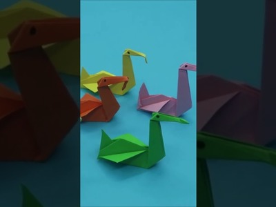 Folding origami bird with paper | Origami animals #short #origami #papercrafts