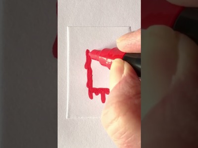DRAWING A BLOOD DRIP EFFECT LETTER L Part 4 BASIC DROP SHADOW | Posca Markers Drawing | Doodle Idea