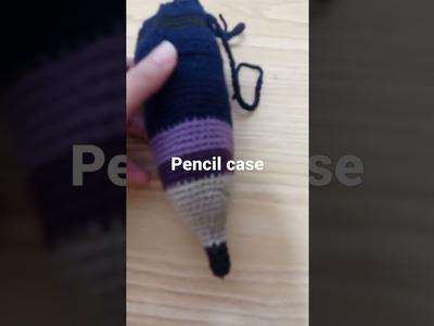A  crochet pencil case