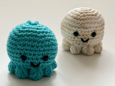 Crochet - Amigurumi Mini Octopus Keychain.Keyring - Very Easy Pattern