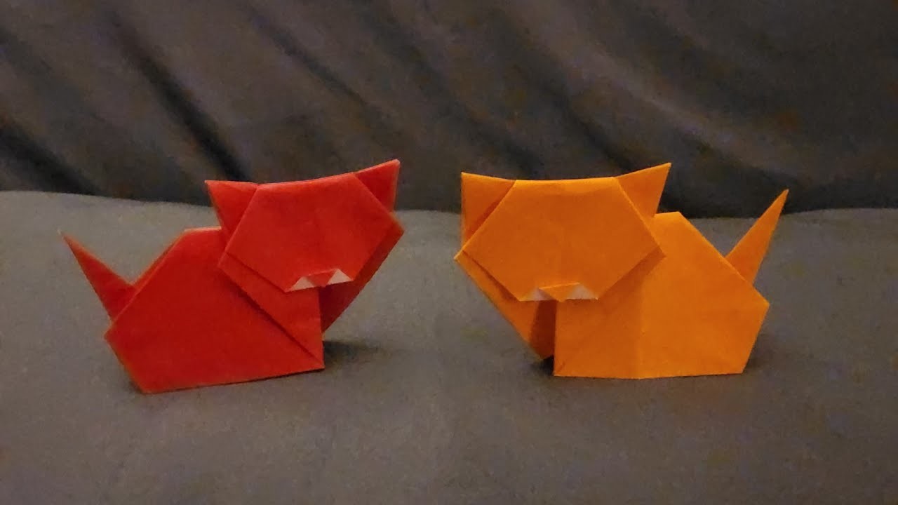 How to make a Cat! ???? - an Origami Tutorial!