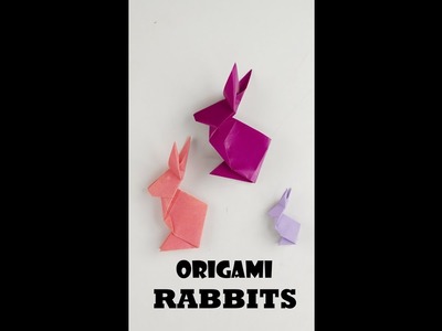Origami RABBIT  || ORIGAMI CRAFT || YOUTUBE SHORTS