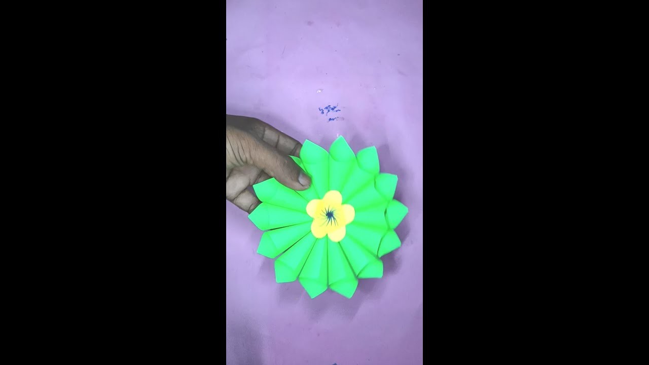 Paper craft amazing flower making#shorts