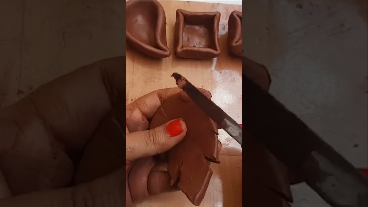 DIY How To Make Terracotta Diya Making At Home (Model-4) || Satisfying Clay Crafts. 