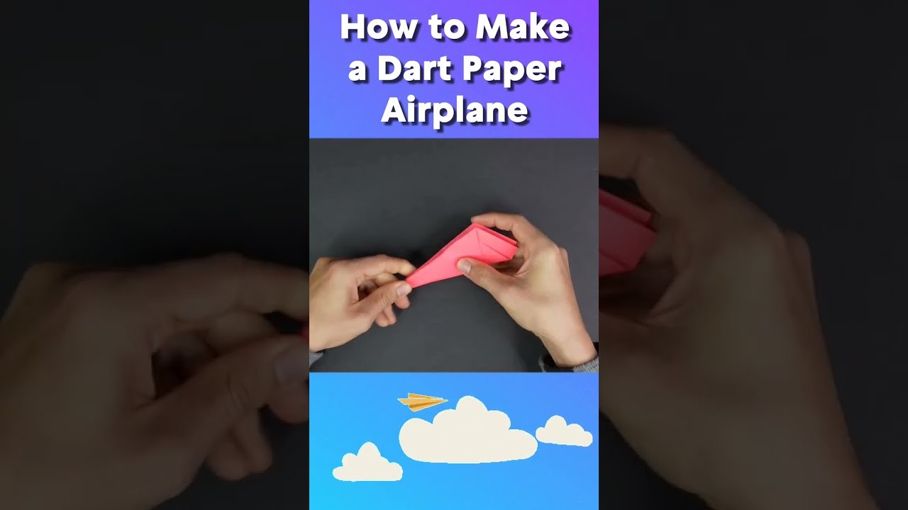 ????????✈ How To Make a DART Paper Airplane! #Shorts #PaperAirplane #Dart