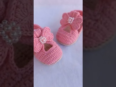 How to crochet baby booties || crochet ????????